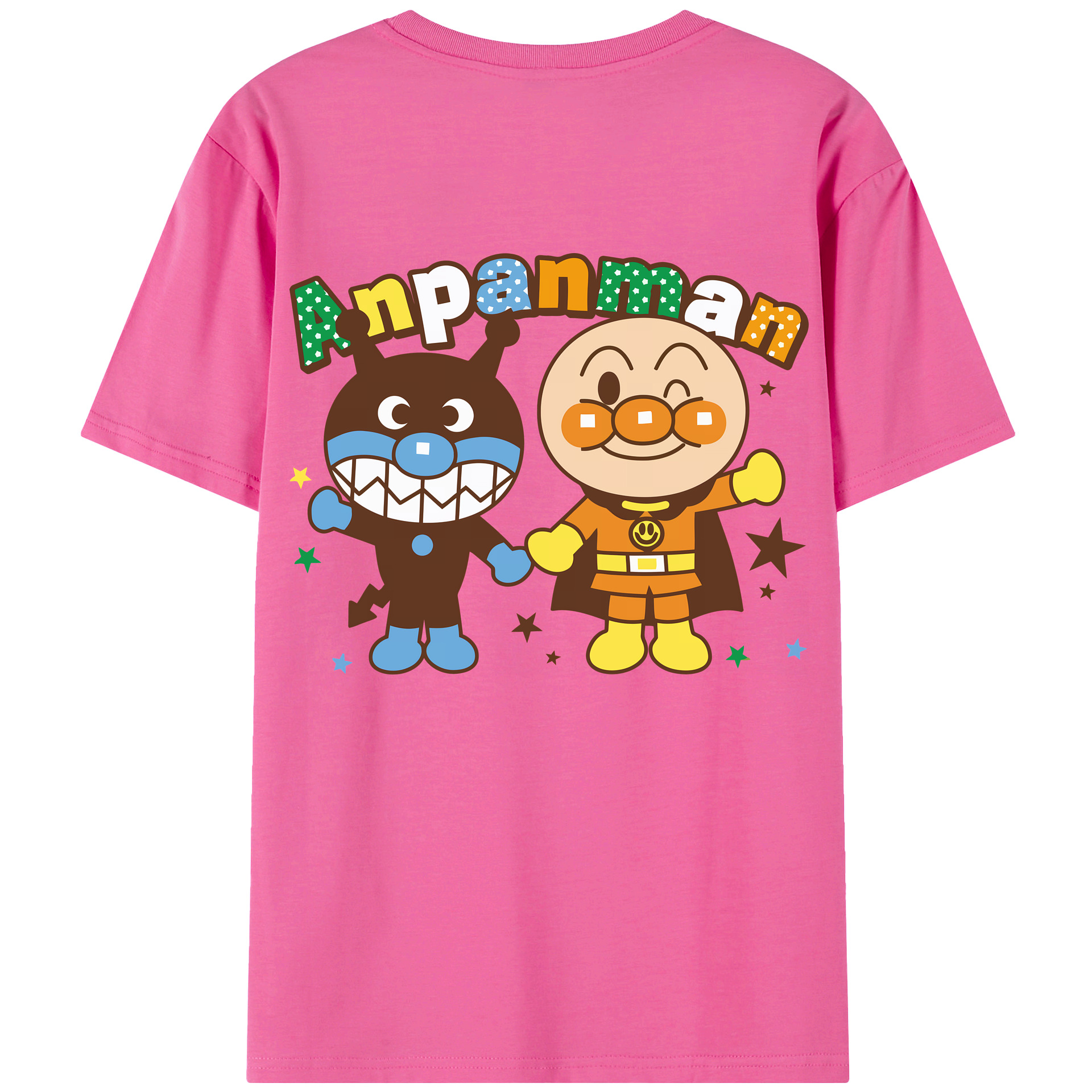 （画像用） アンパンマン Anpanman レディース半袖Tシャツ(バックプリント)